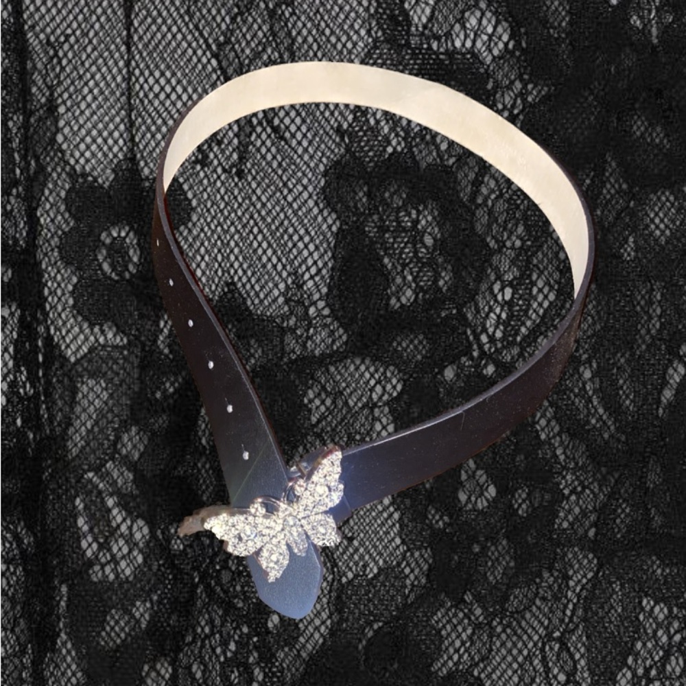 rhinestone butterfly belt